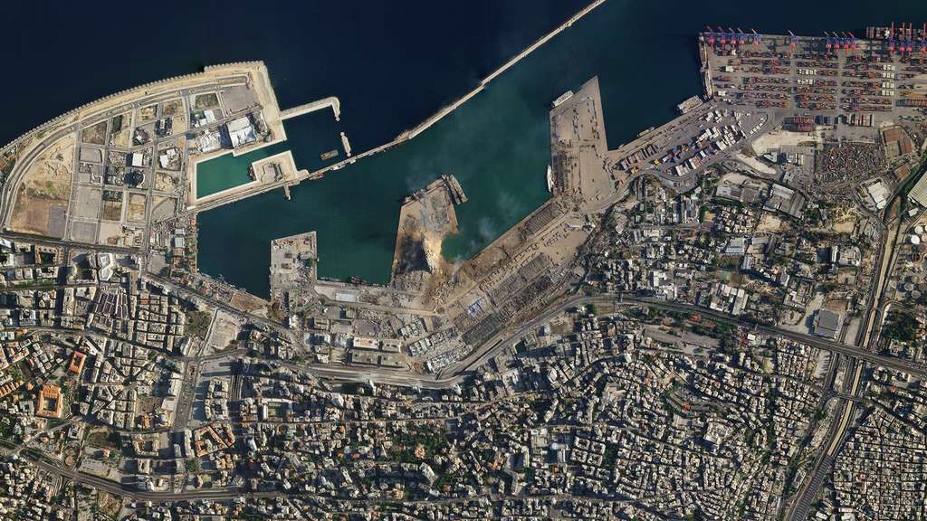 Beyrouth: des images satellites montrent l’ampleur du drame
