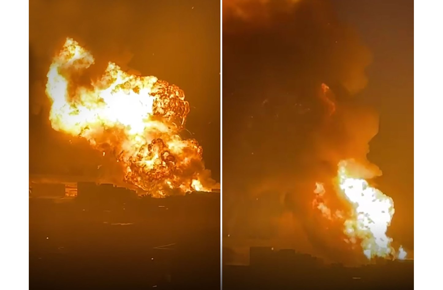 فيديو: انفجار ضخم بمستودع غاز في مدينة المحمدية المغربية