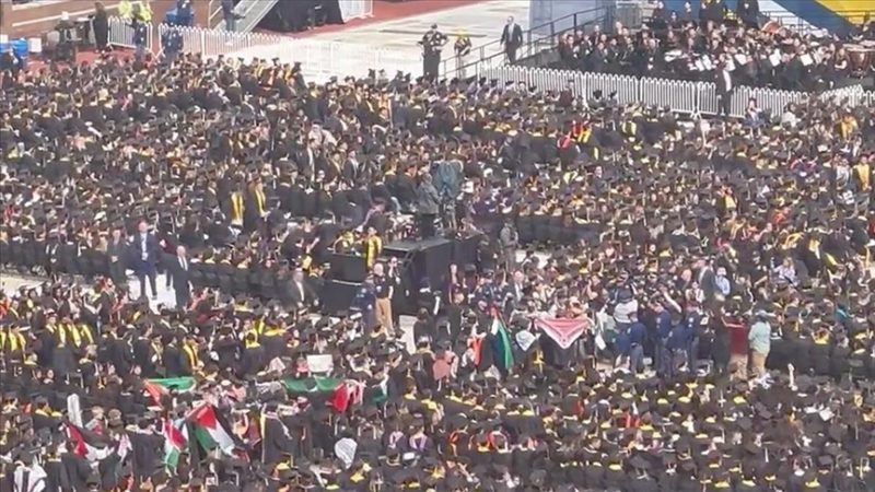 الولايات المتحدة: دائرة احتجاجات الطلاب لدعم غزة تتوسع لتصل حفلات التخرج